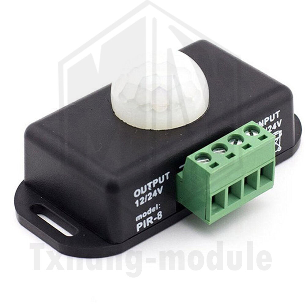 Automatic DC 12V-24V 8A Infrared PIR Motion Sensor Switch For LED light A2TM