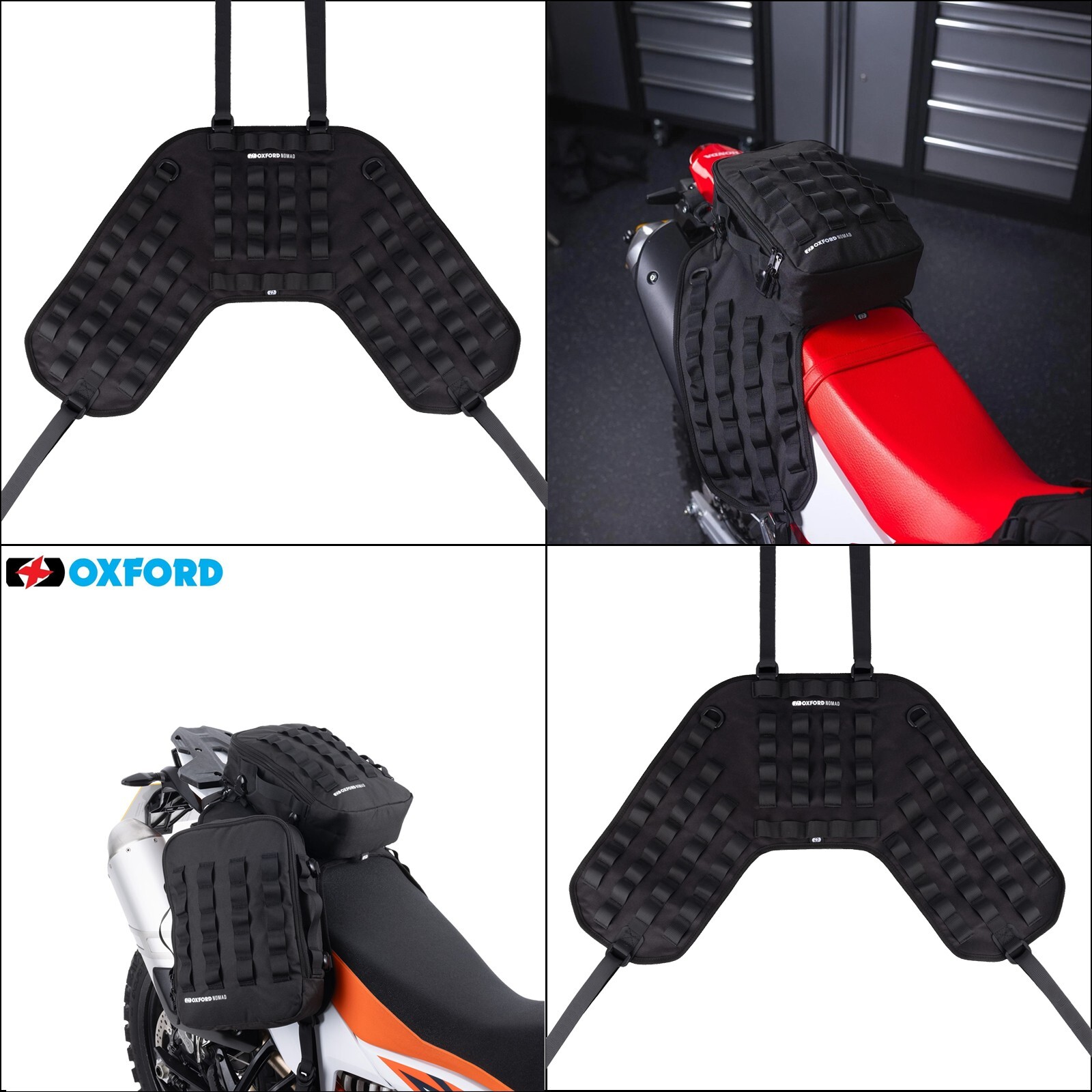 Oxford Nomad Adventure Motorcycle Harness XL Black