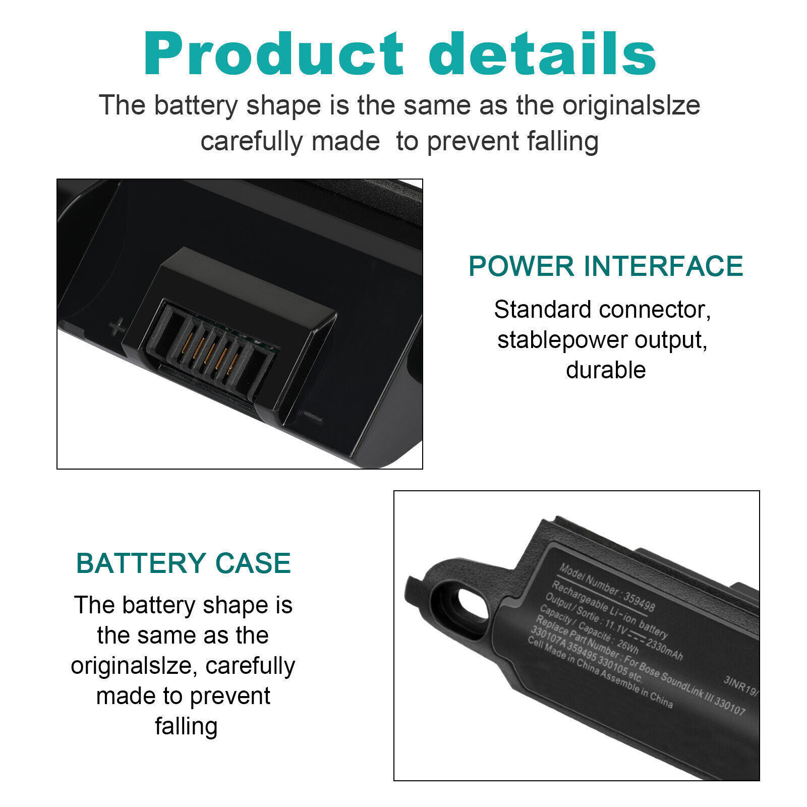 Battery For Bose soundlink Bluetooth Mobile Speaker II 404600 359495 330105