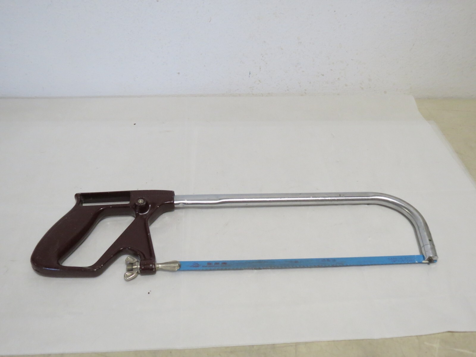 Vintage Stanley No. 408 Hacksaw Push Button Adjustment Nice Condition
