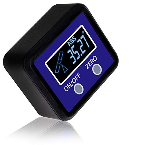 Angle Gauge,  Digital Protractor/Inclinometer/Angle Finder with V-Groove Blue