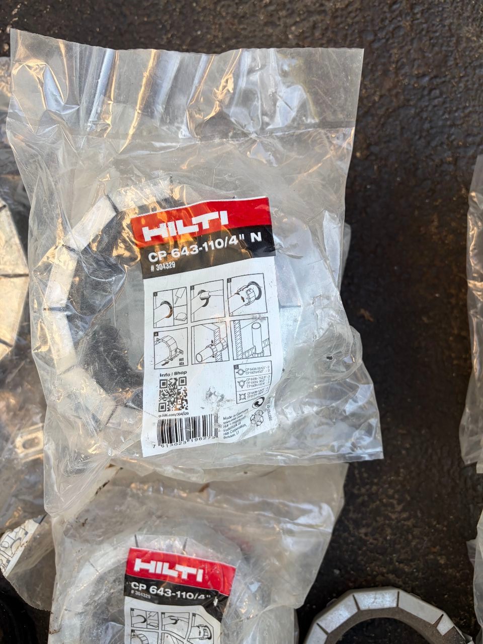 HILTI CP 643-110/4'' N FIRE STOP COLLAR #304329 Genuine OEM