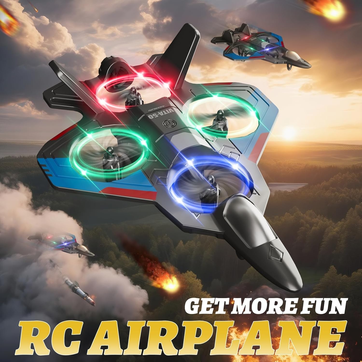RC Planes Remote Control Airplanes for Kids, Foam Remote Control Planes for K...