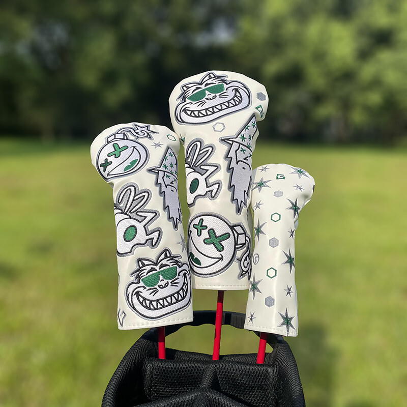 Cat Wizard Golf Club Driver Cover Headcovers 3 5 Fairway Wood Cover Hybrid Cover