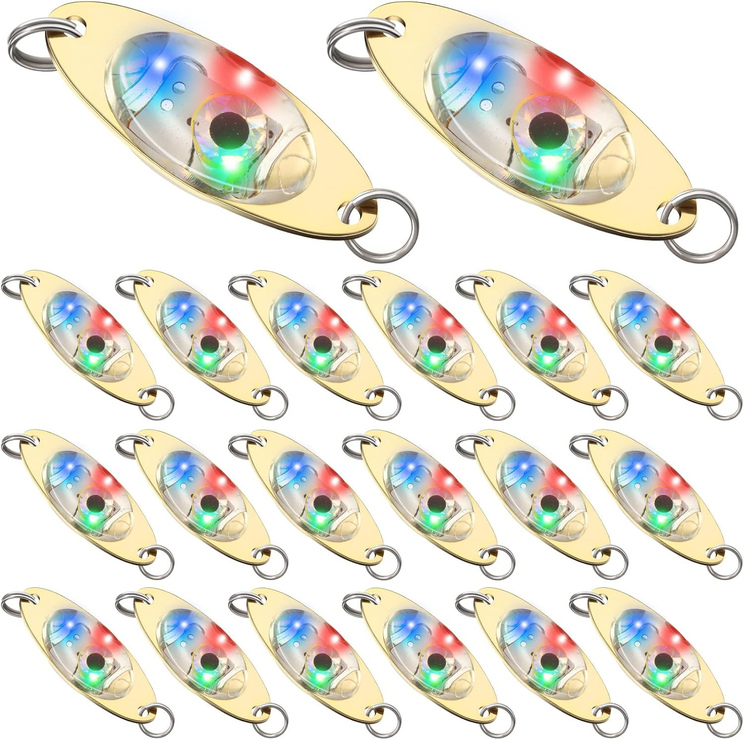 LED Fishing Lures with Flashing Light for Bass and Halibut Trolling