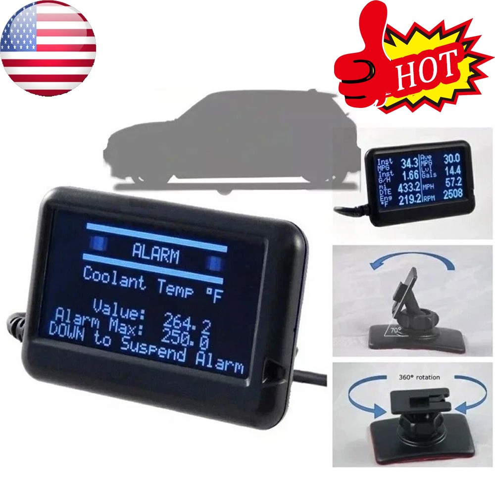 Ultra Gauge Automotive OBD Information Display Fault Code Reader OBD2 Detector