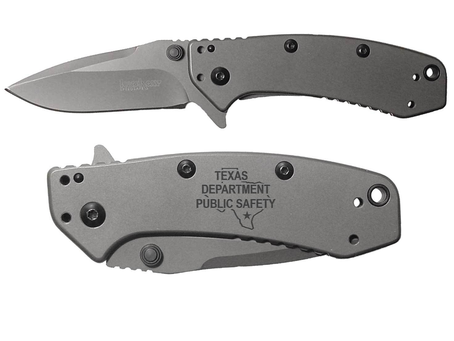 Kershaw 1555TI Cryo Assisted Opening Pocket Knife Police TX DPS state ol