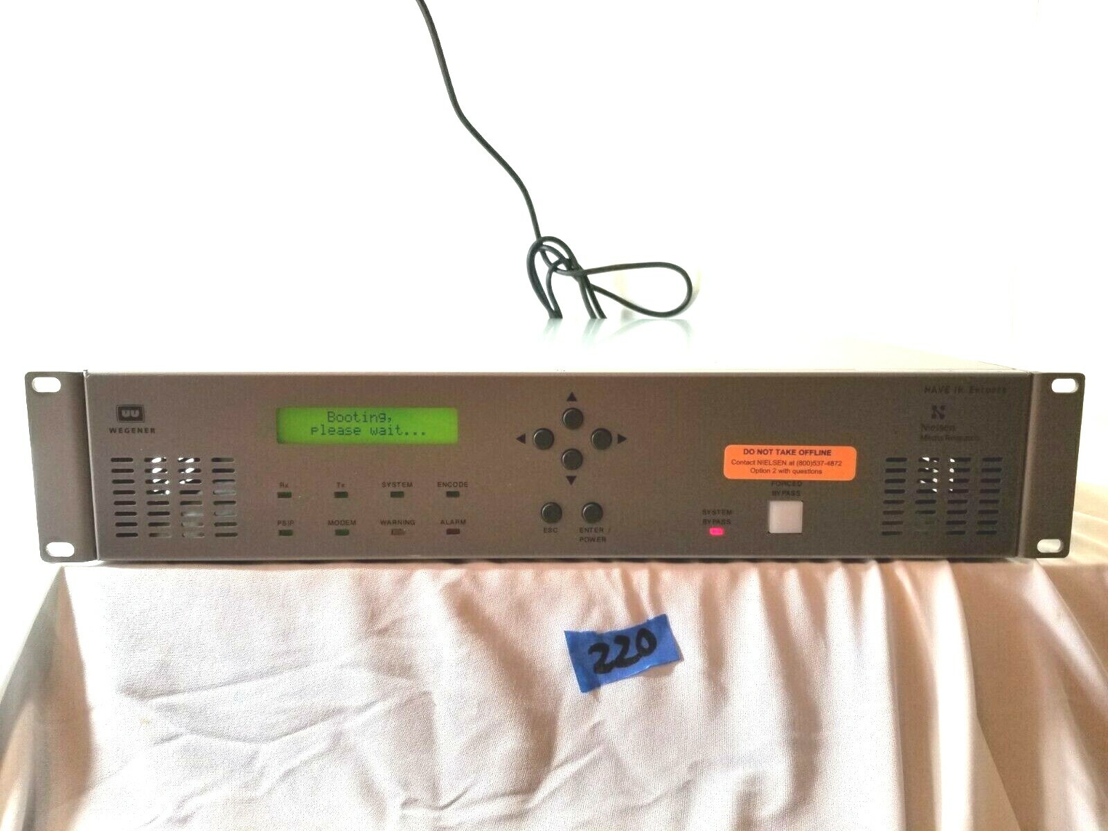Nielsen WEGENER NAVE IIC 002 ENCODER Rack Mount Silver   #220