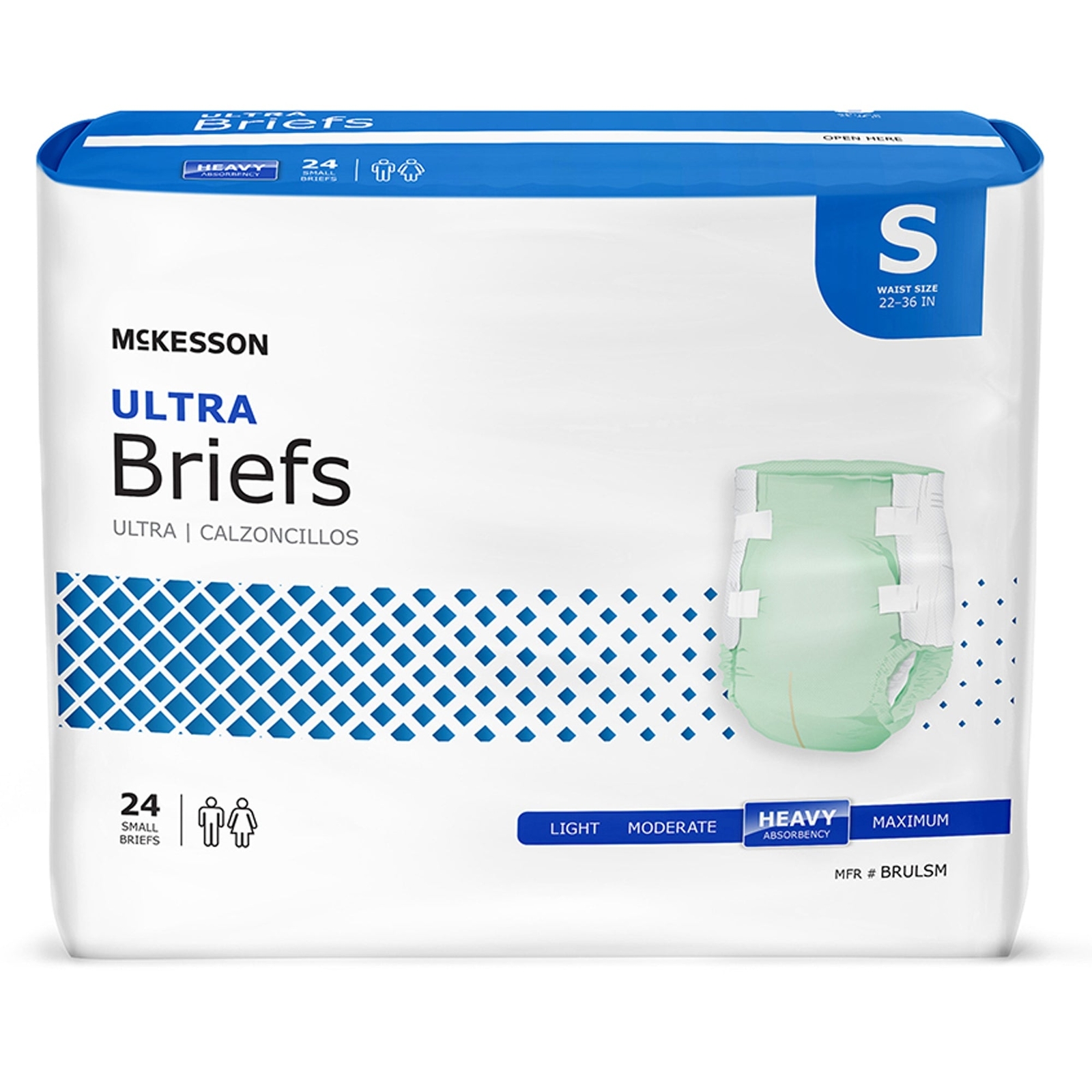 SMALL MCKESSON ULTRA BRIEFS CASE OF 96