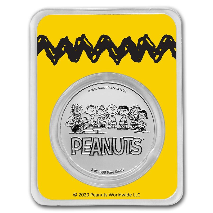 Peanuts® Woodstock 1 oz Colorized Silver Round