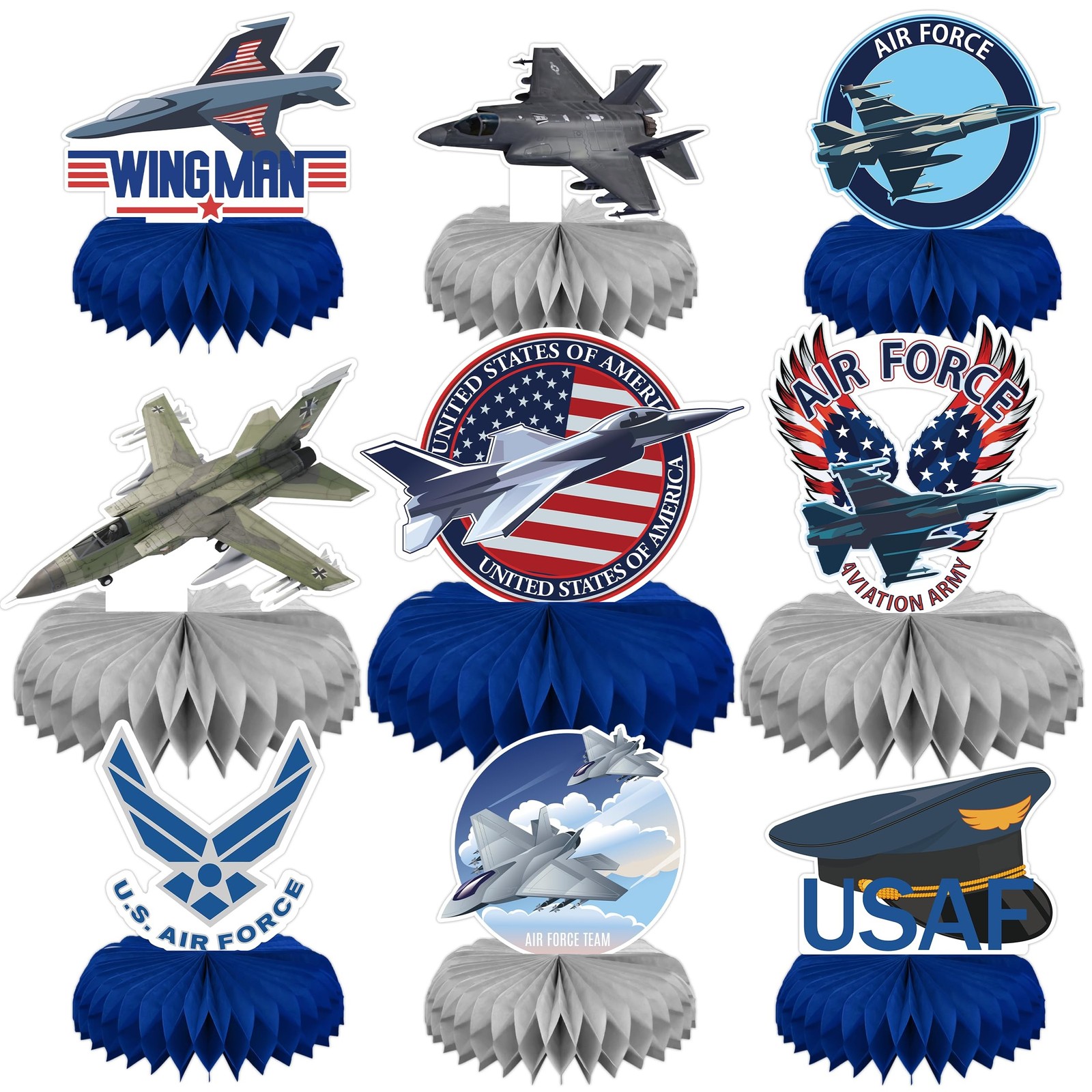 Plane Honeycomb Centerpieces