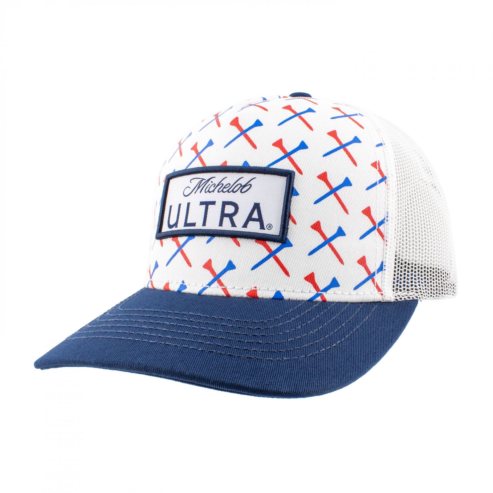 Michelob Ultra Golf Tee Print Snapback Hat Multi-Color