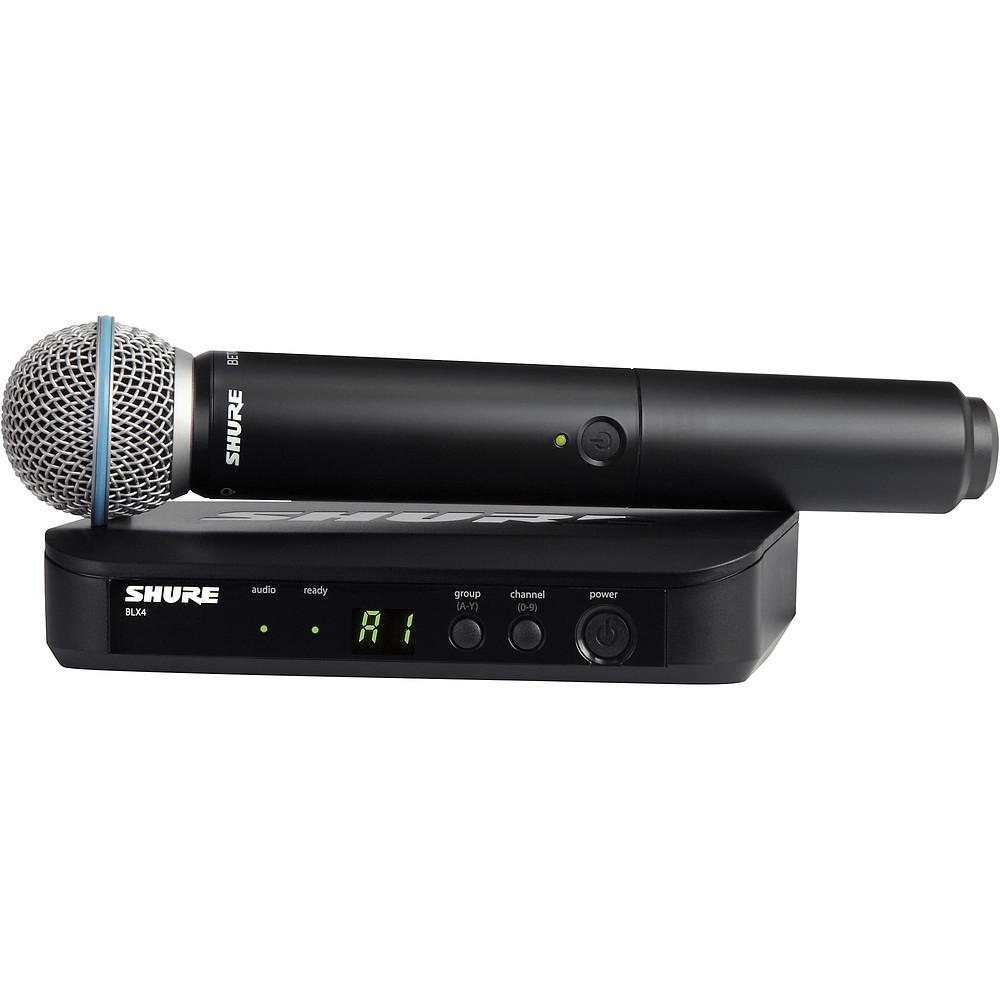 Shure BLX24B58 Handheld Wireless System wBeta 58A Capsule Band H11 Refurbished