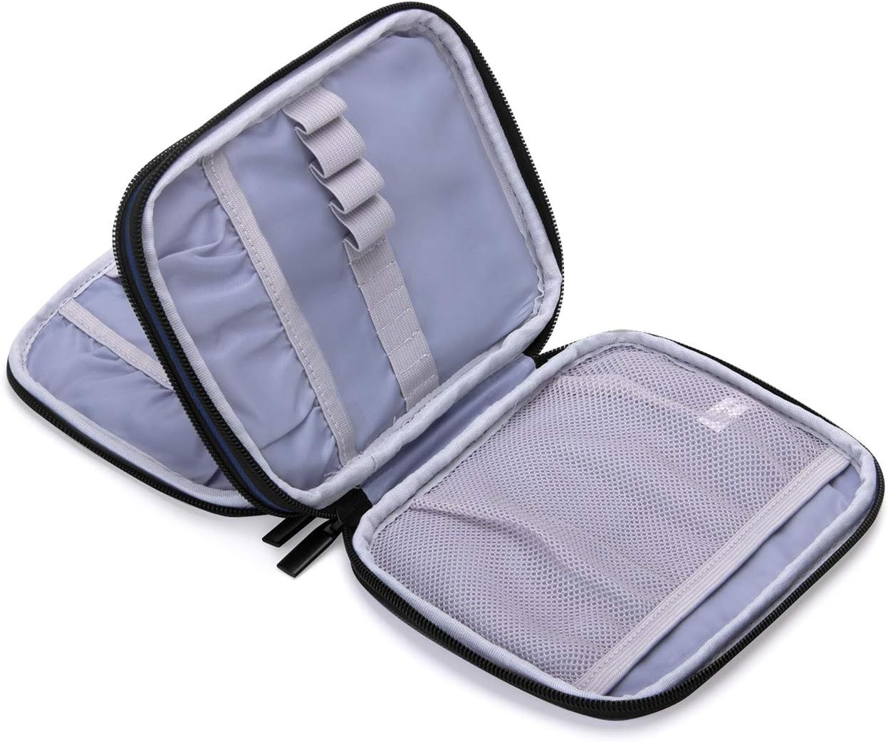 Lightweight Blue Dots Crochet Case - Organized Storage for Needles & Accessories