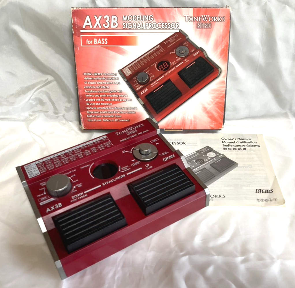 [W/box] Korg AX3B ToneWorks Bass Multi-Effects Pedal Made In Japan free shippig