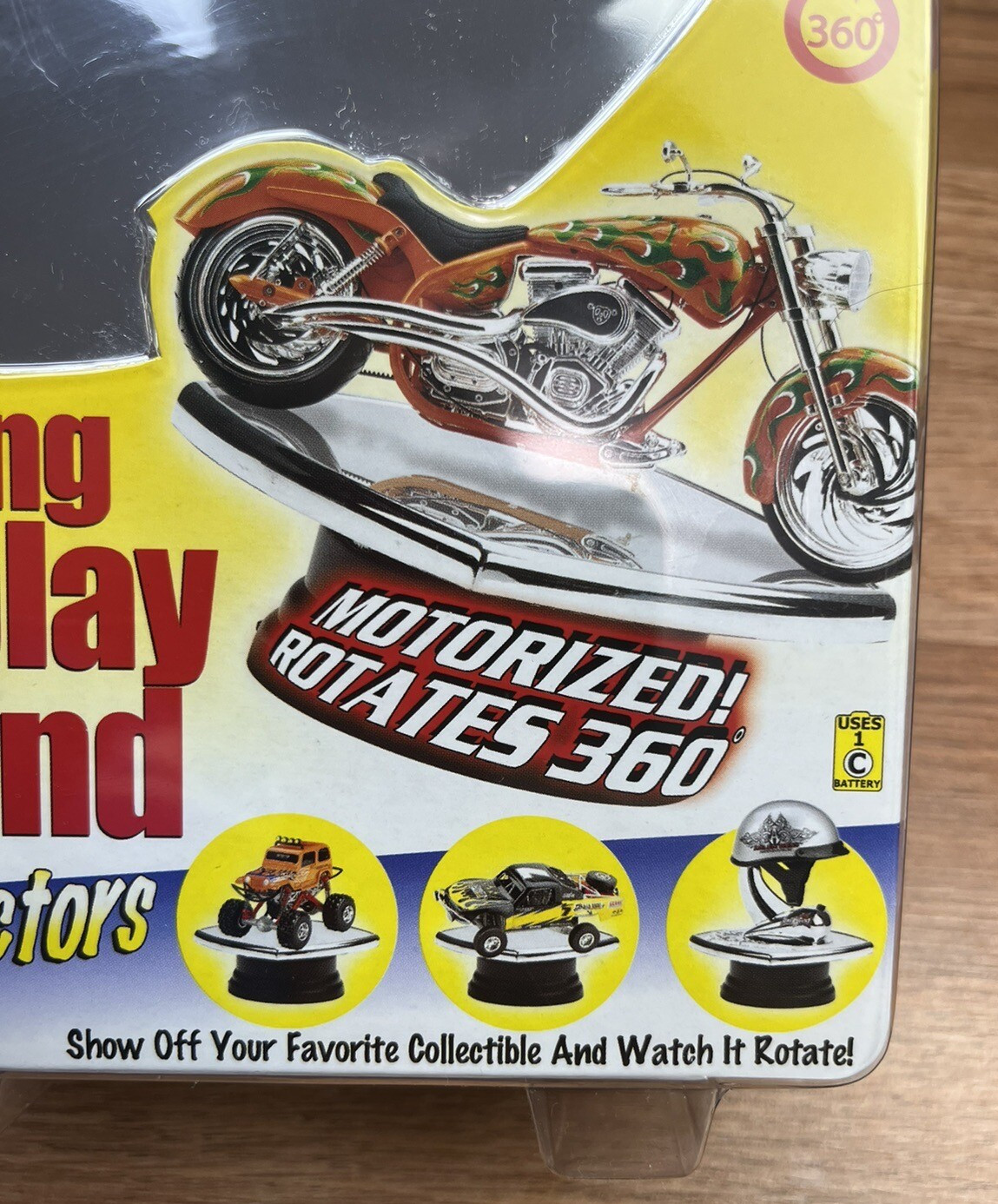 Motorized Rotating Mirrored Display Stand 5.5" Square NEW in Package
