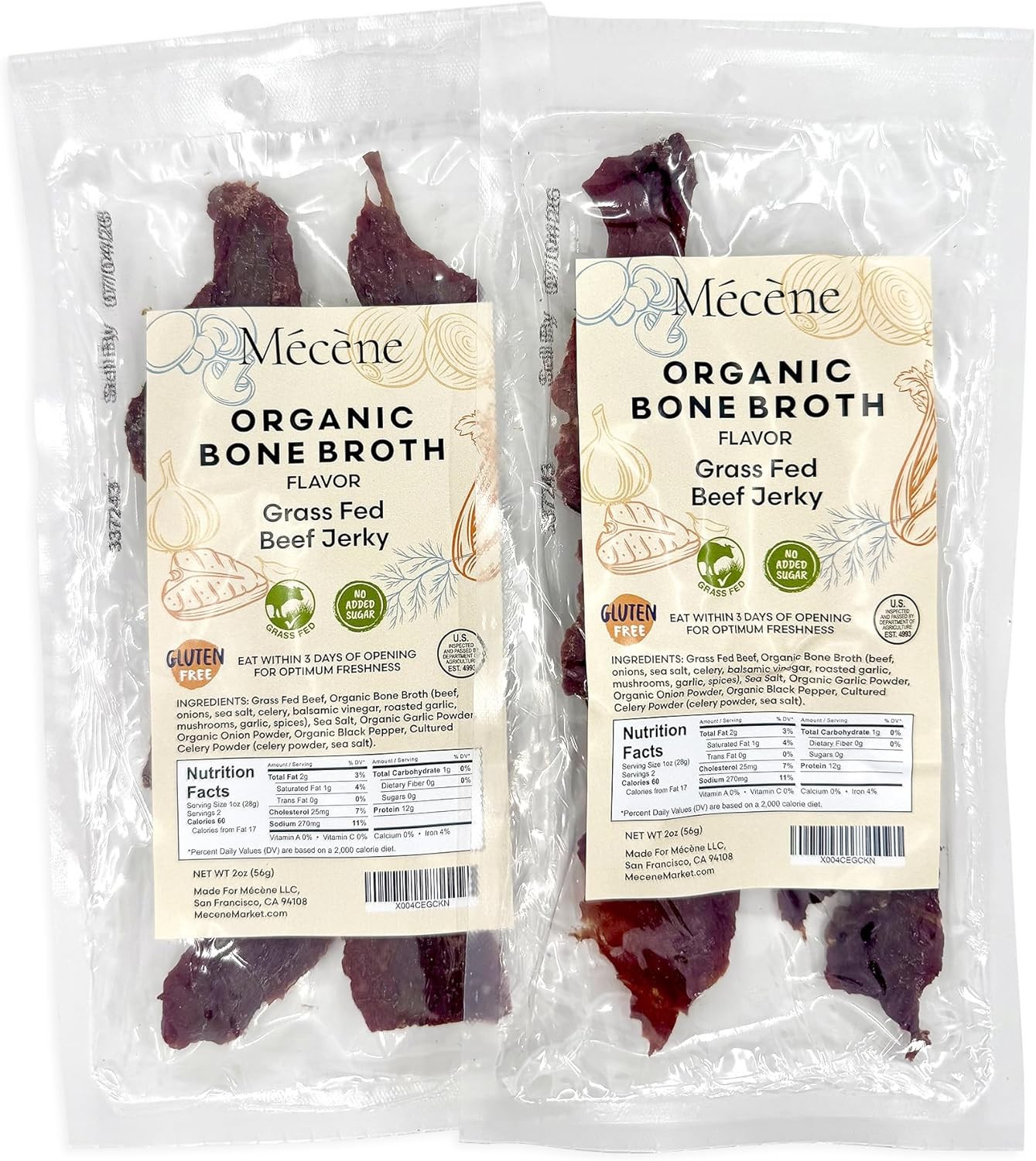 Tough to Chew: Organic Bone Broth Beef Jerky – Grass-Fed, Zero Sr, Low