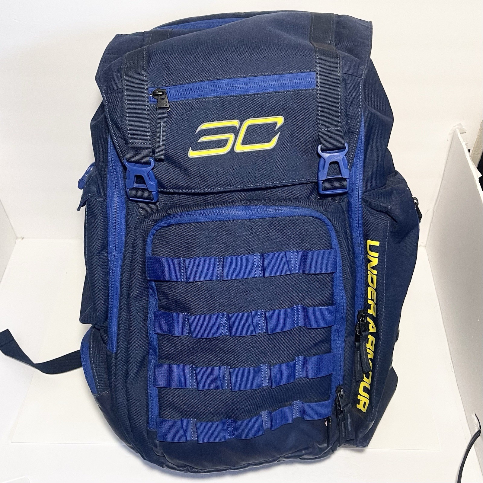 Under Armour UA Steph Curry Storm SC30 Backpack Undeniable Blue Large NBA Bag