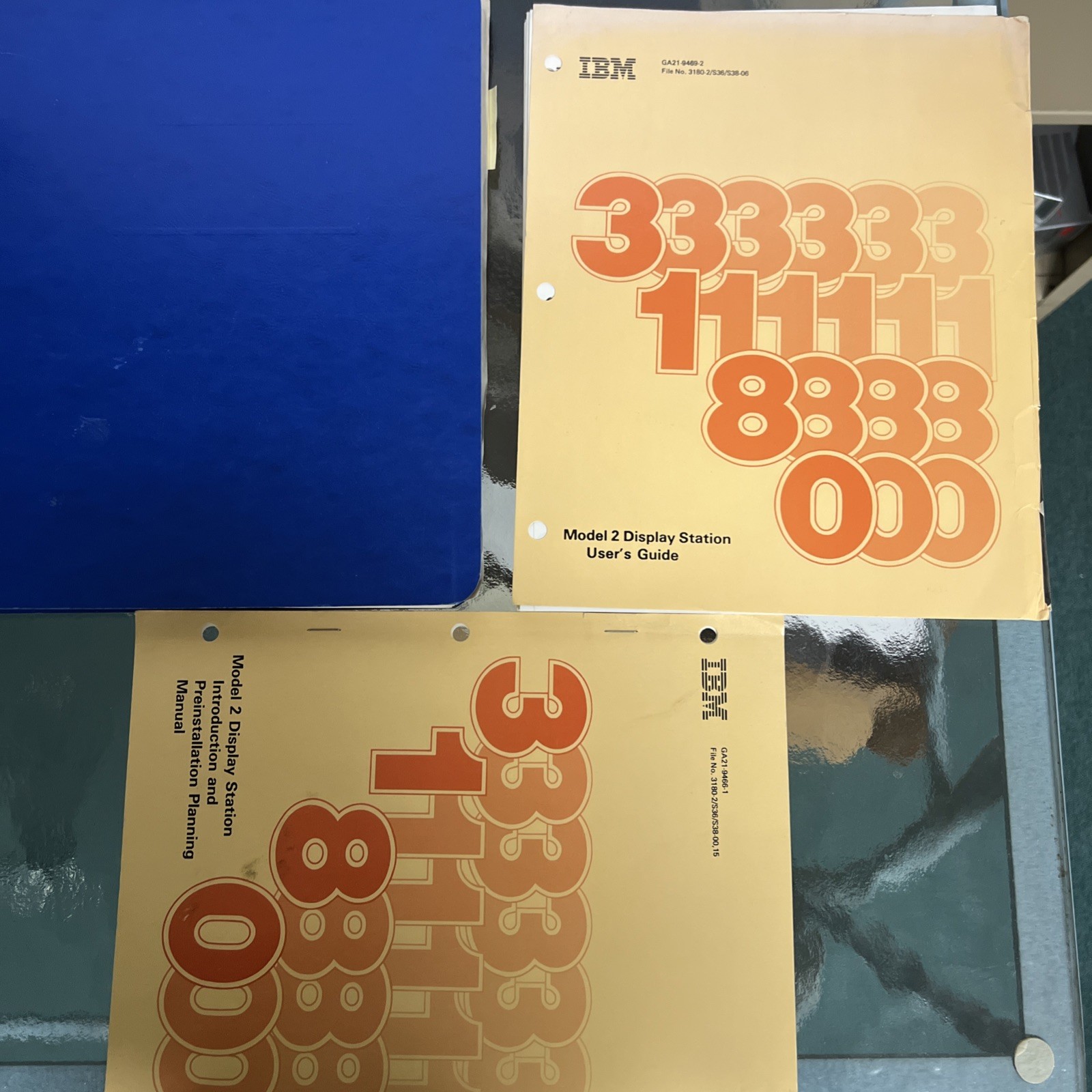 Vintage IBM 3270 3278 3279 3287 Display Station Manuals Lot 1984 1985 GA21