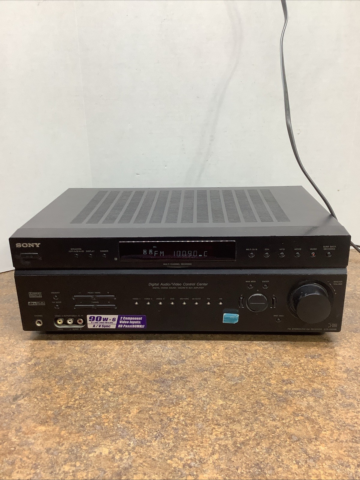 Sony STR-DE598 6.1 Channel Surround Sound AM/FM Audio/Video Receiver Tested