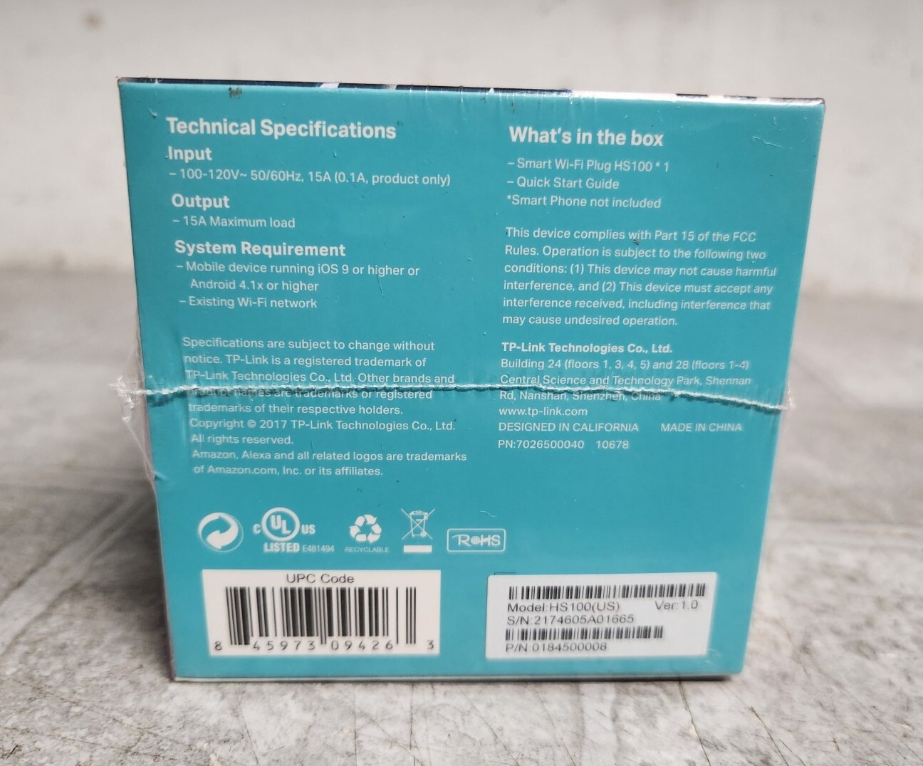 NEW TP-Link Smart WiFi Plug HS100