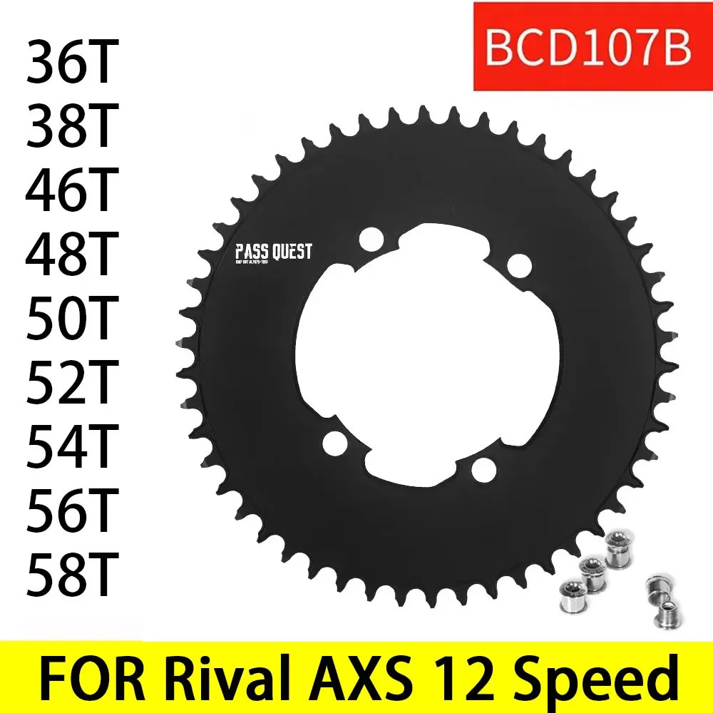 107bcd Chainring 12 Speed Round Chainwheel 36 40 42 54 56 58T for Crankset