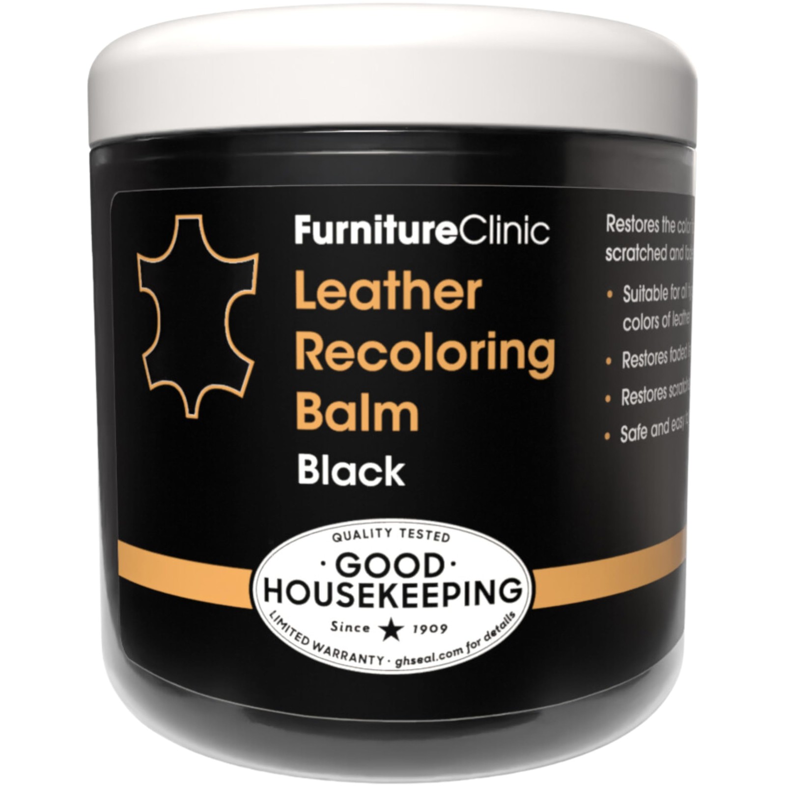 The Original Leather Recoloring Balm by - Black Leather Dye for Furniture, Co...