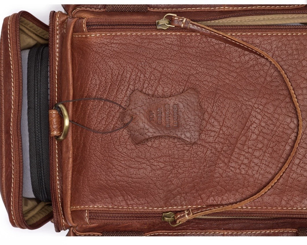 100% Buffalo Leather Hunting/shooting Range Bag