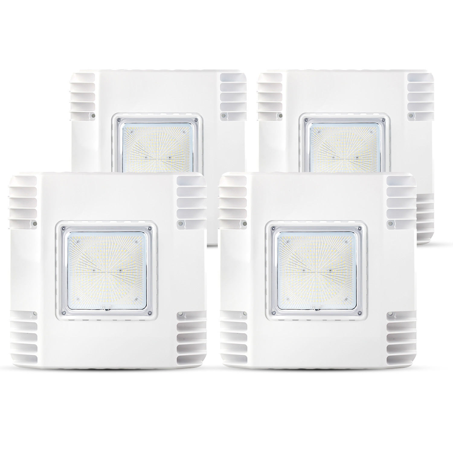 4Pack 150W LED Canopy Light Parking Lot Gas Station Lamp IP65 21000LM 5700k UL
