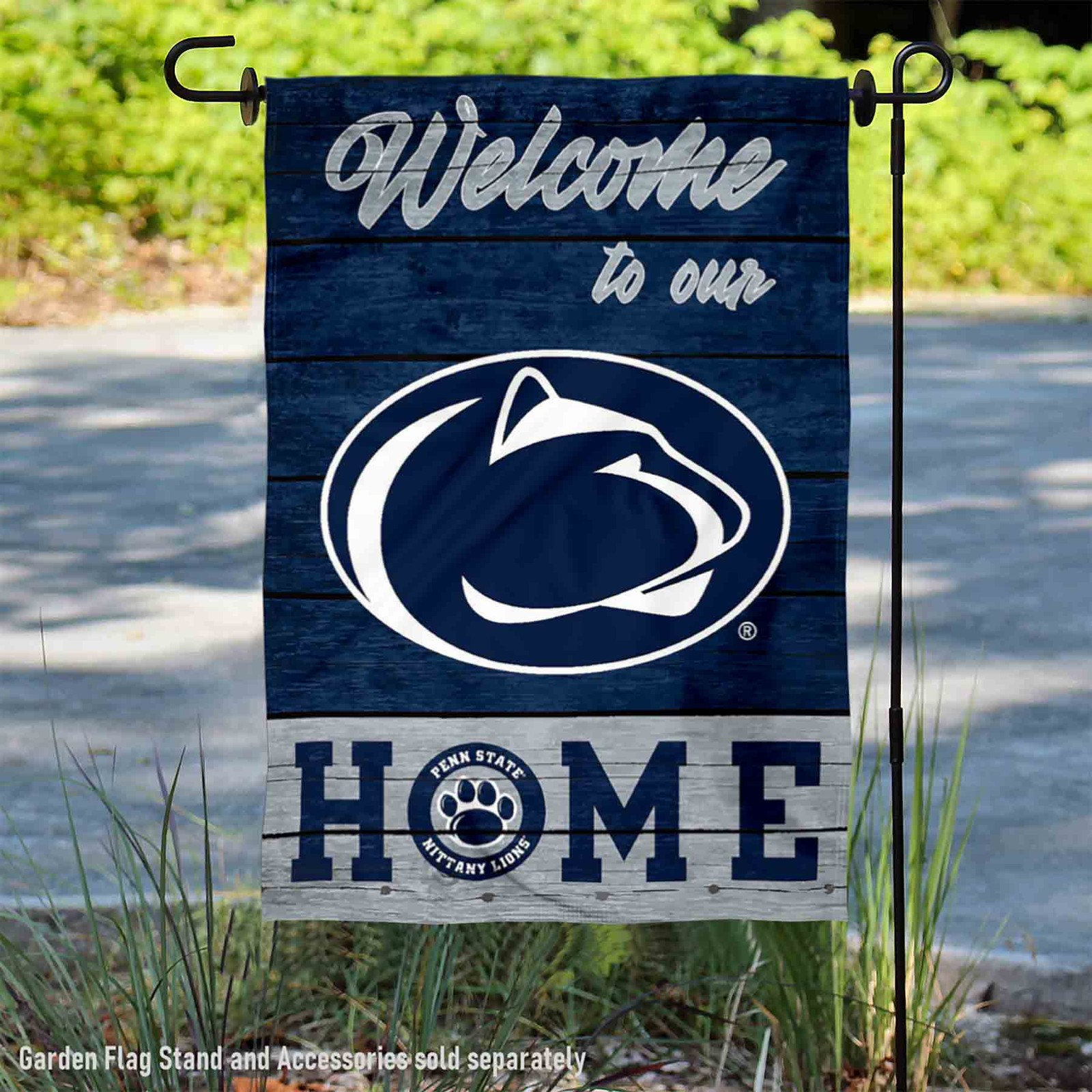 Penn State Nittany Lions Welcome To Our Home Garden Flag and Yard Banner