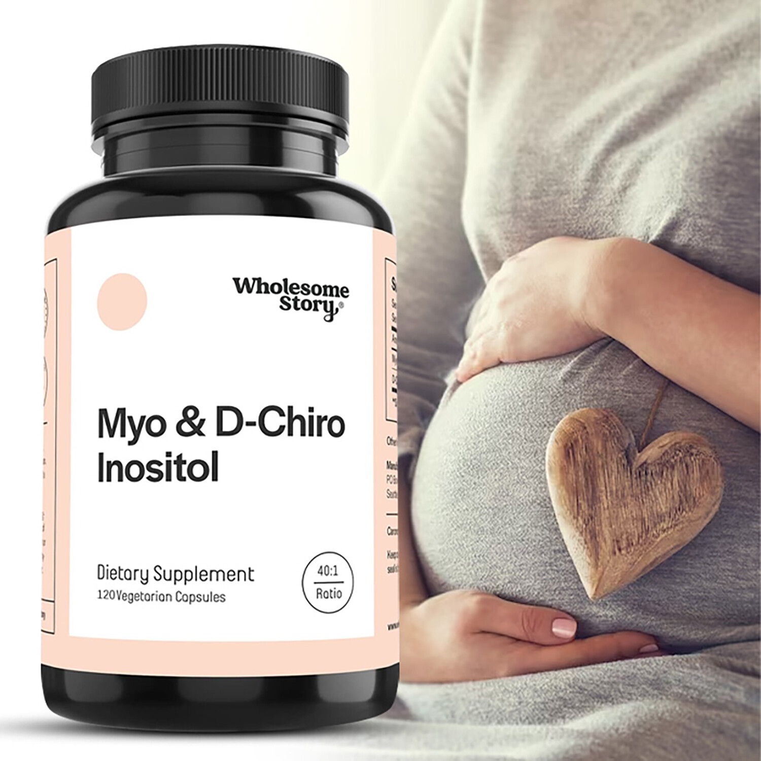 Wholesome Story Myo & D-Chiro Inositol - Hormonal Balance Ovarian Health