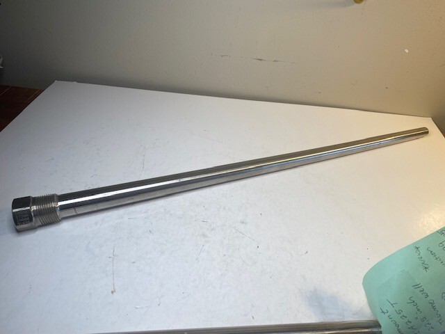 Rosemount 91A225T 22.5" Thermowell for RTD 316SS Threaded Connection NEW