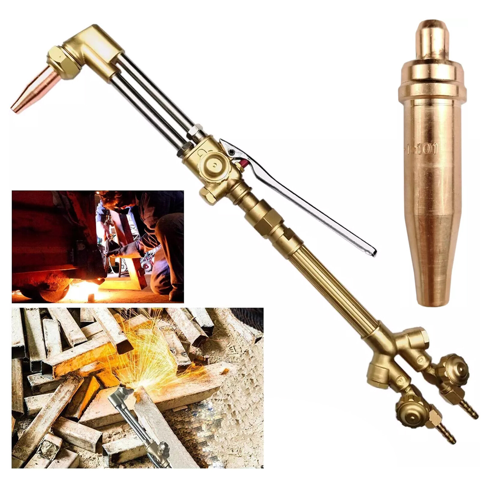 Heavy Duty Victor Style CA1350 100FC Oxygen/Acetylene Cutting Welding Torch Kit