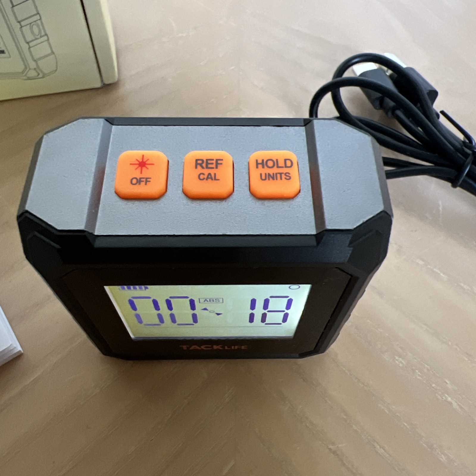 Tacklife MDP03 Digital Laser Level Angle Gauge Marking Tool Casting Inclinometer