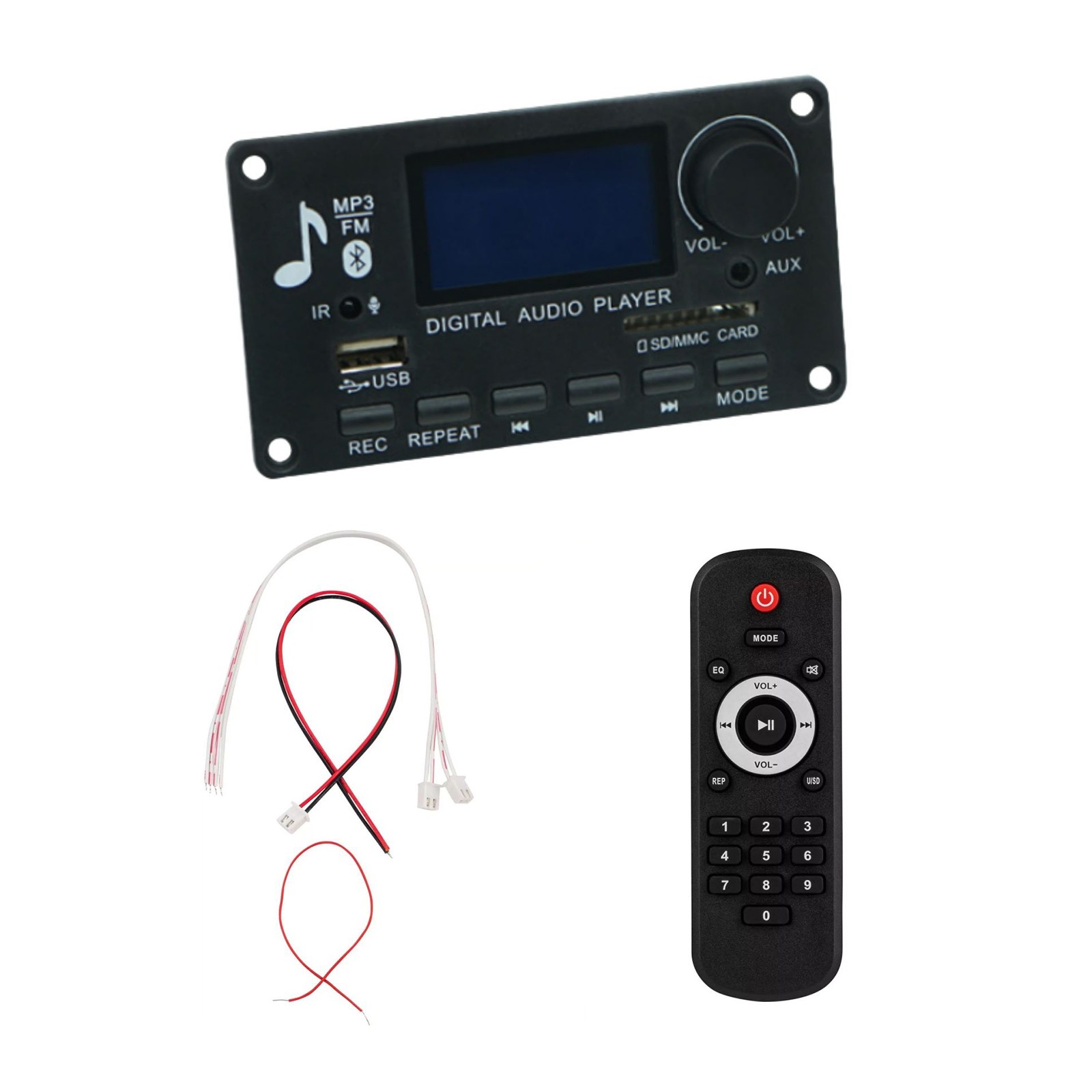 High Quality Bluetooth Amplifier Decoder Board MP3/WMA/WAV/FLAC/APE FM Radio