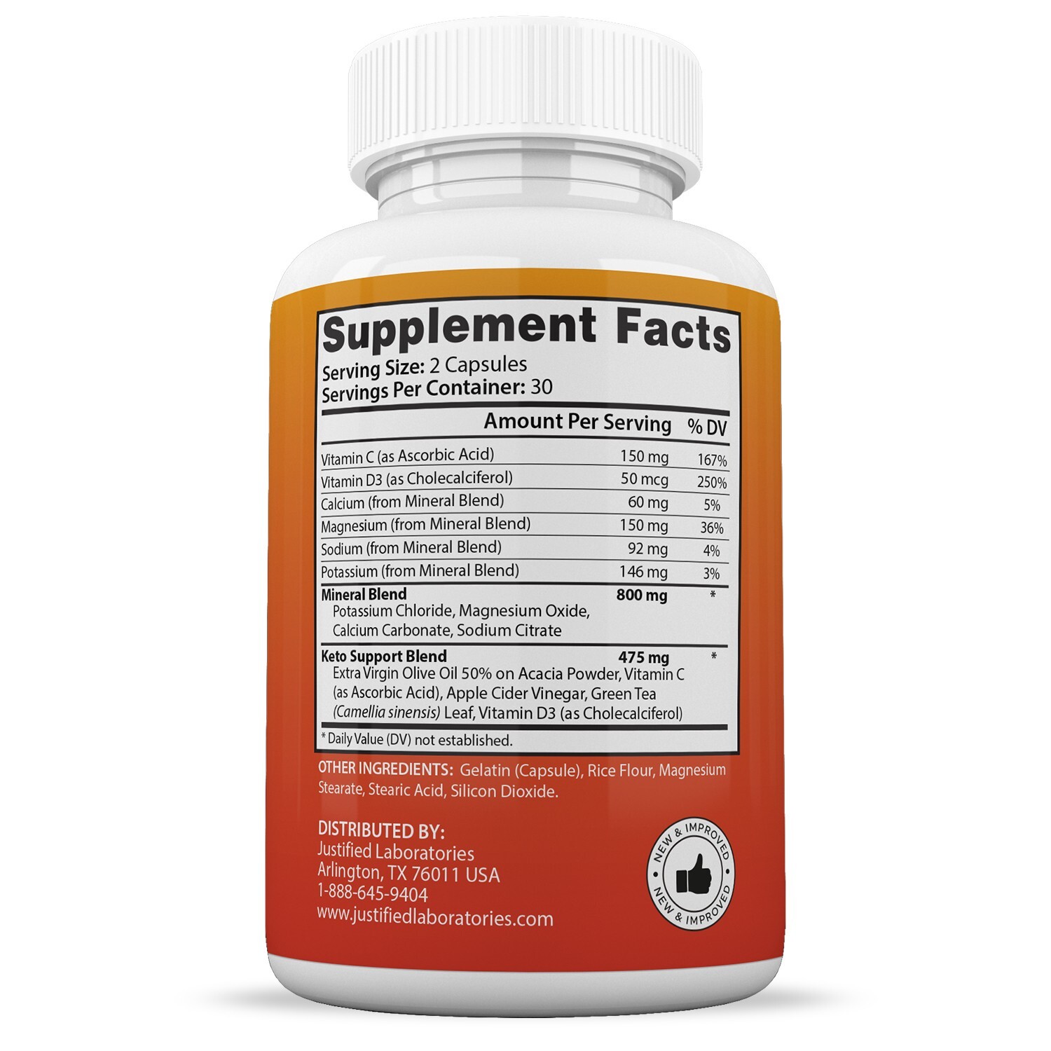 Keto GT ACV Pills 1275MG New Improved Formula 2 Pack