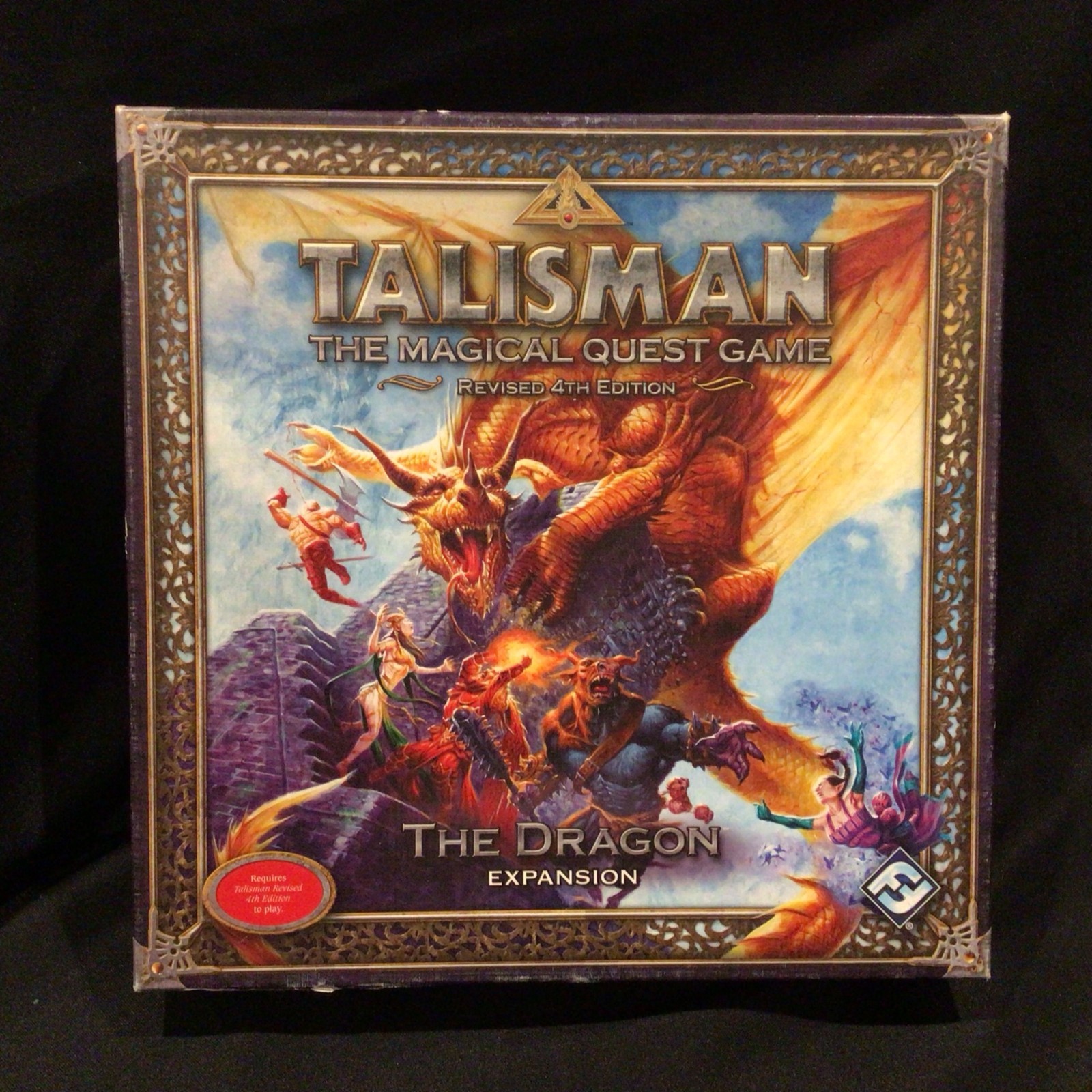 FFG Talisman Rev 4th Edition Game THE DRAGON Expansion 100% Complete w box