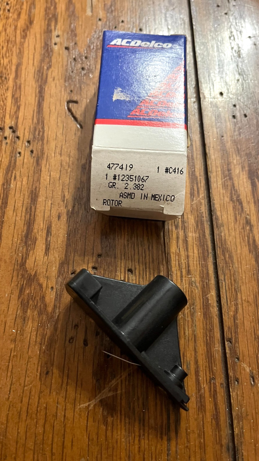 Distributor Rotor ACDelco C416 GM 12351067