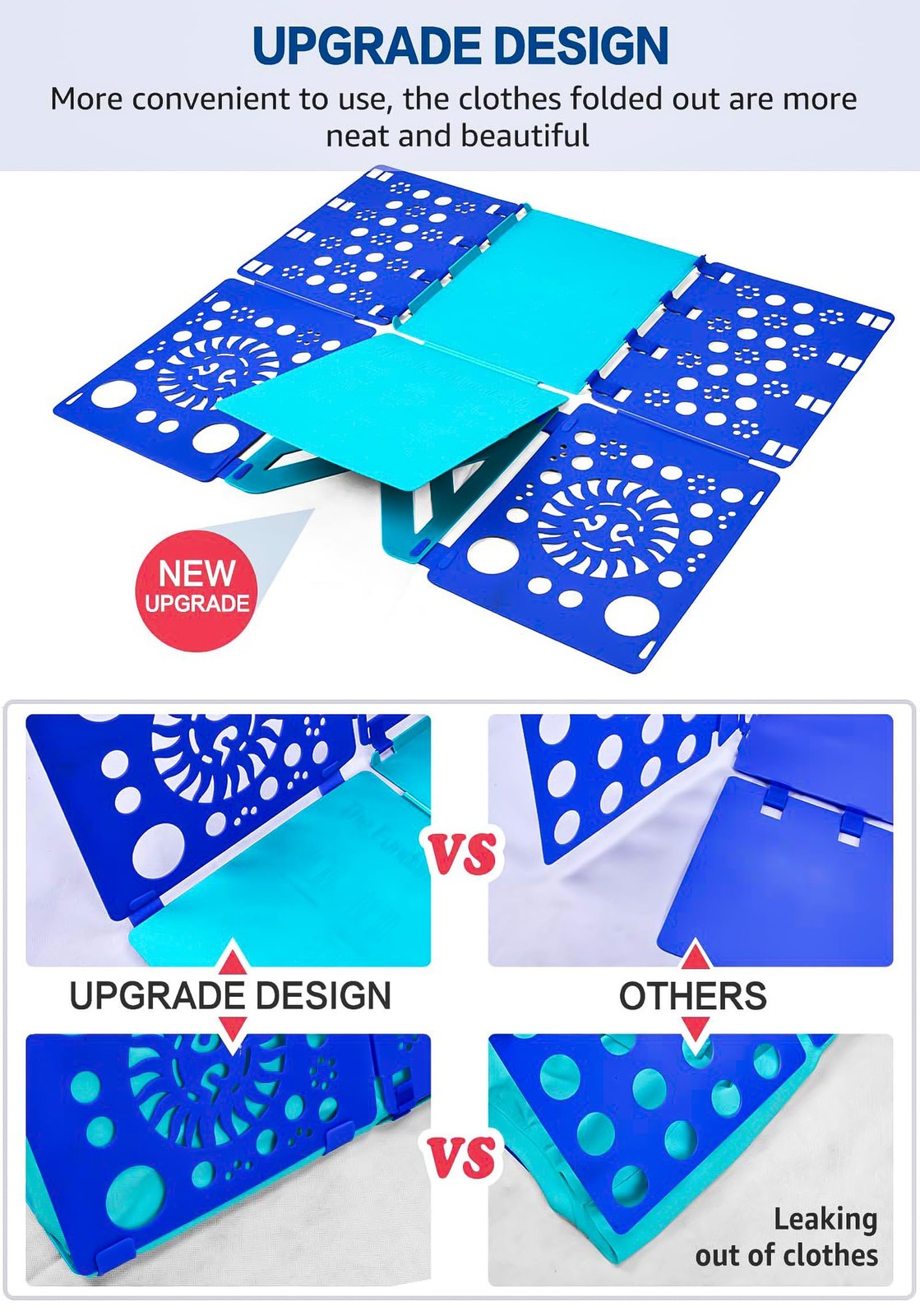 Version 3 Shirt Folding Board t Shirts Clothes Folder Durable Plastic Laundry...