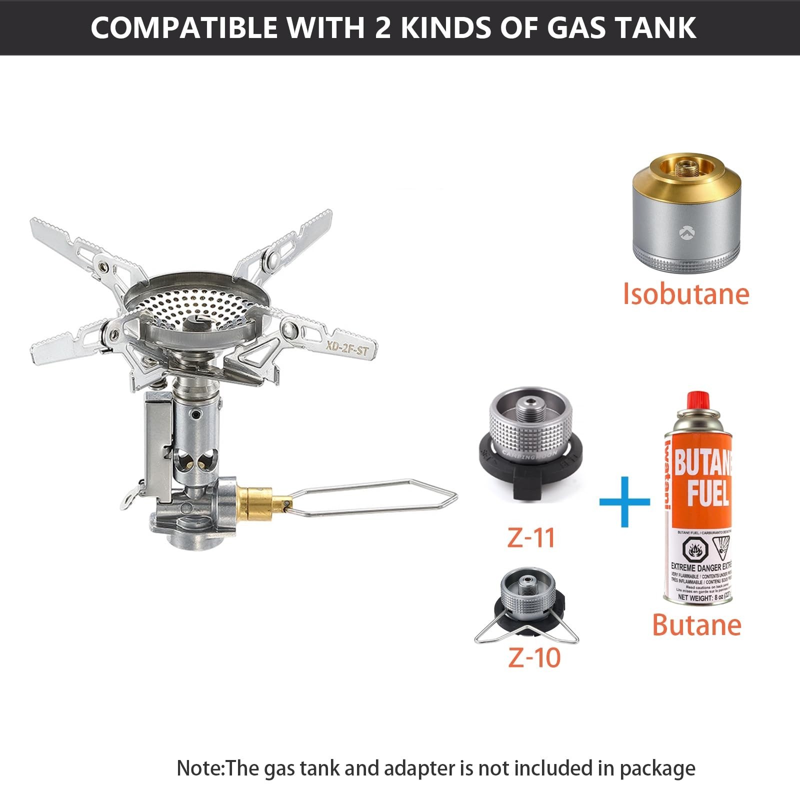 CAMPINGMOON Stove Compact Foldable XD-2F(With Igniter)