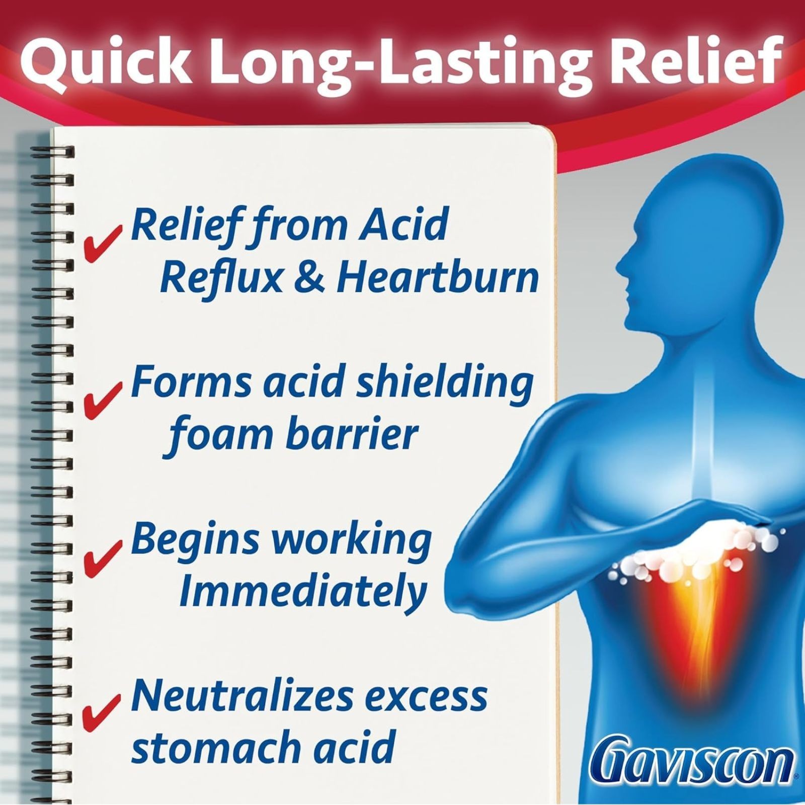 Gaviscon Advanced Strength Chewable Mini Tablets 36ct | Heartburn Relief