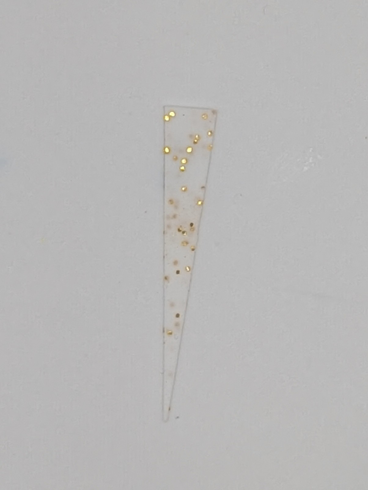 White and Gold 1.5" Silicone Crappie Jig Wedge Tails 25