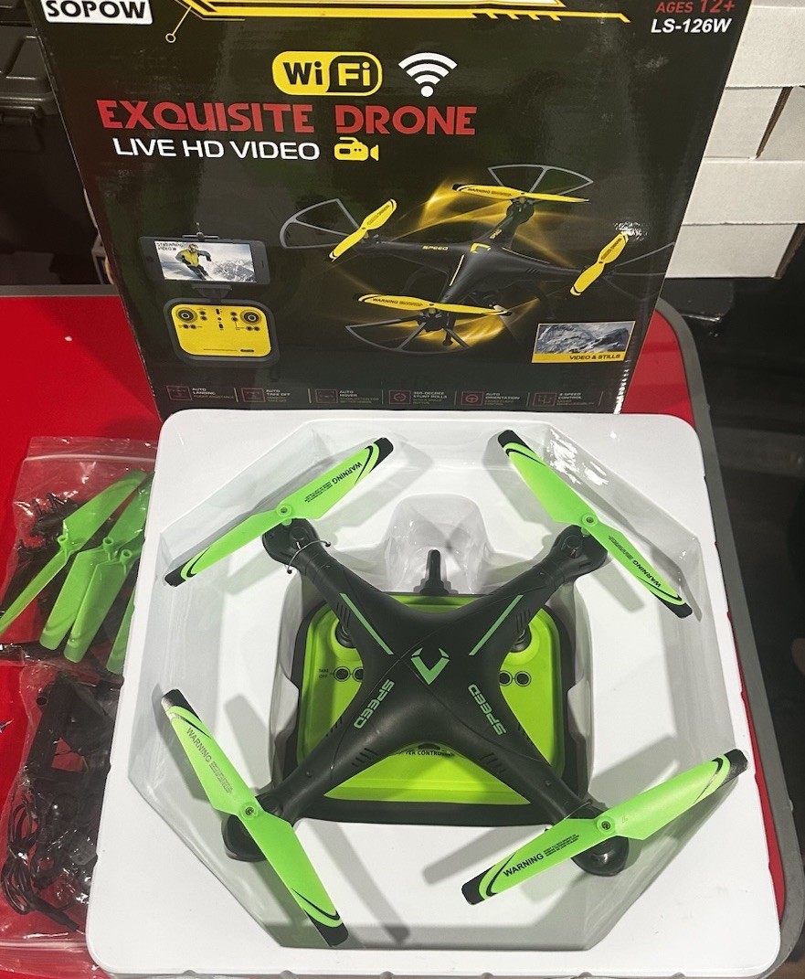 Exquisite Drone WiFi Live Video Ages 12 And Up New In Box Opened To Take Photo’s