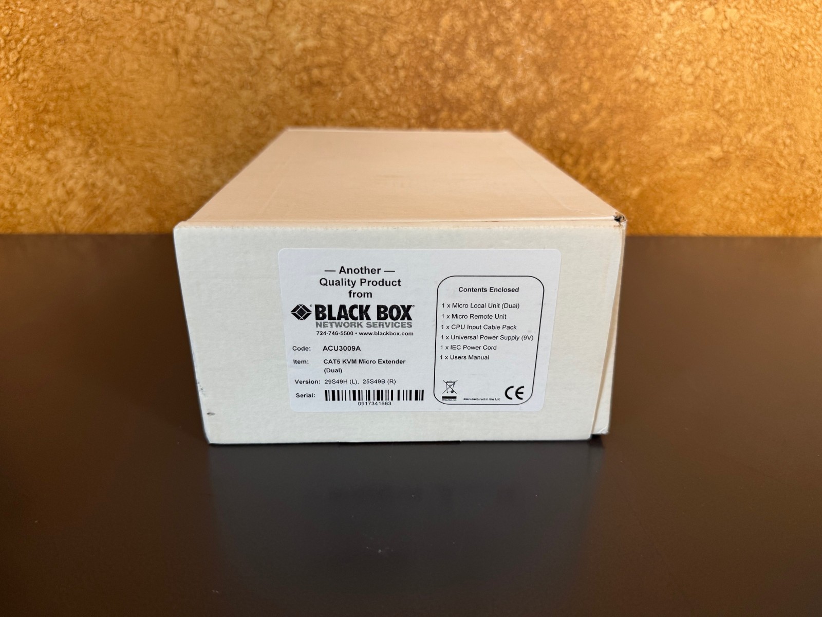Black Box ACU3009A ServSwitch CAT5 KVM Micro Extender Remote Module