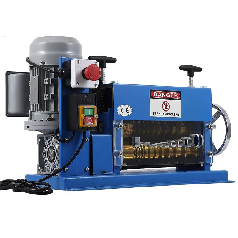 Automatic Electrical Scrap Armor Flat Coax Wire Copper Wire Stripping Machine