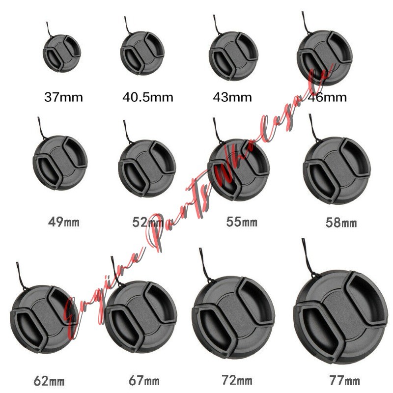 37～95mm Front Lens Cap Cover Center Pinch Snap On For Nikon Sony Pentax 1PCS