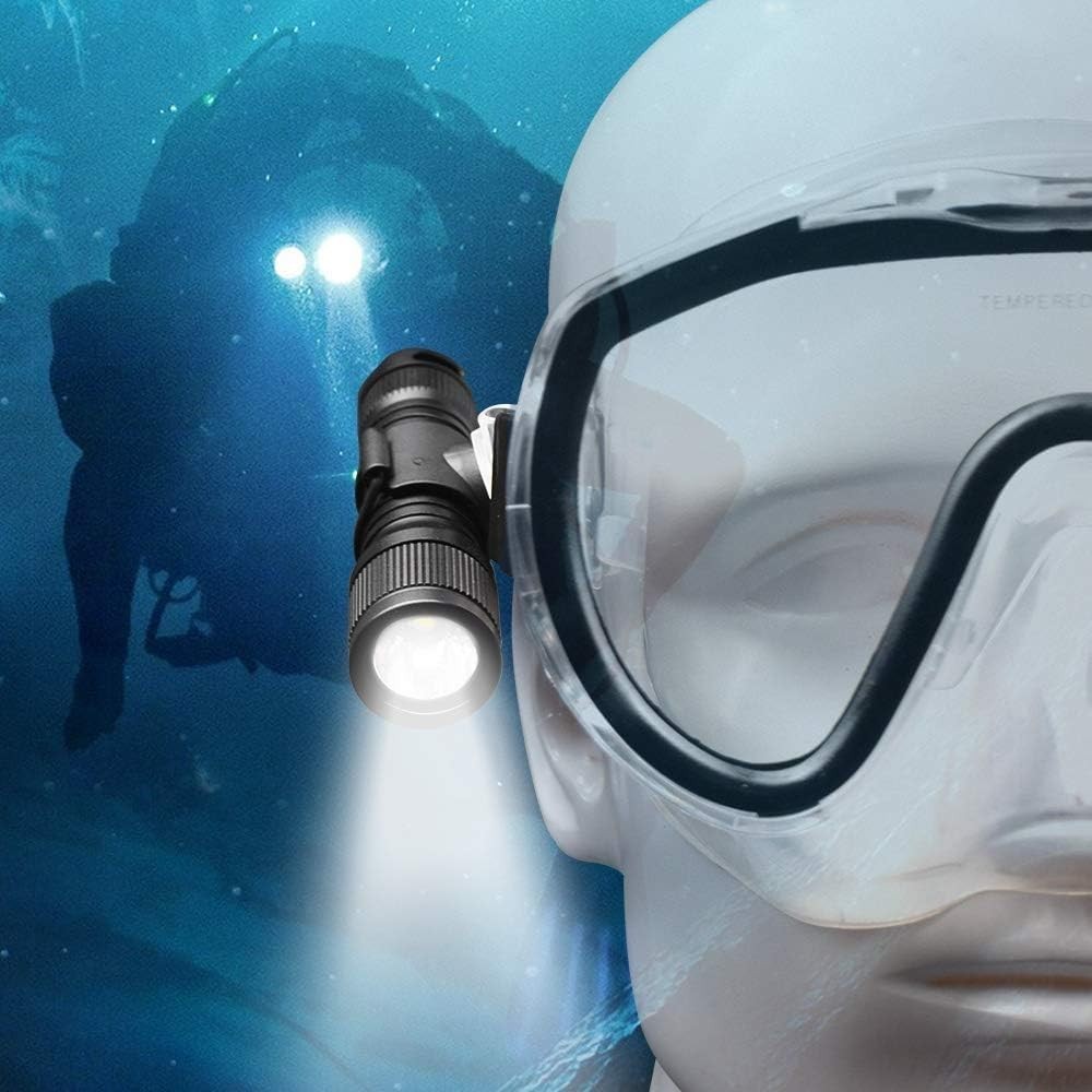 D560 Mini Scuba Dive Light Headlamp 650 Lumen Mask Diving Flashlight