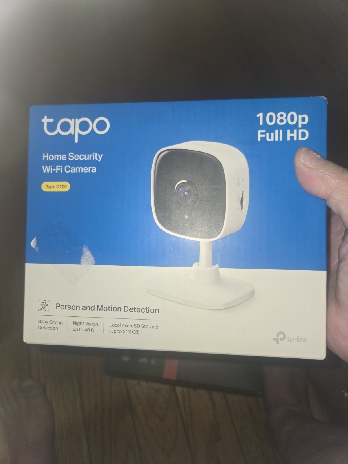 TP-Link Tapo 1080P Indoor Security Camera Baby Monitor Night Vision C100