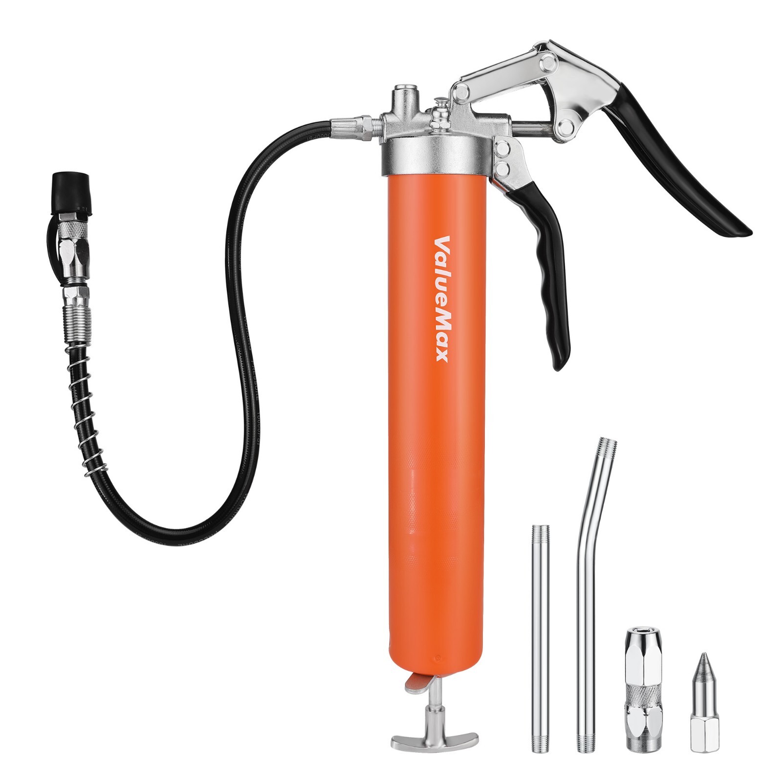 ValueMax Grease Gun Kit, 6000PSI Heavy Duty with 18inch Flexible Hose