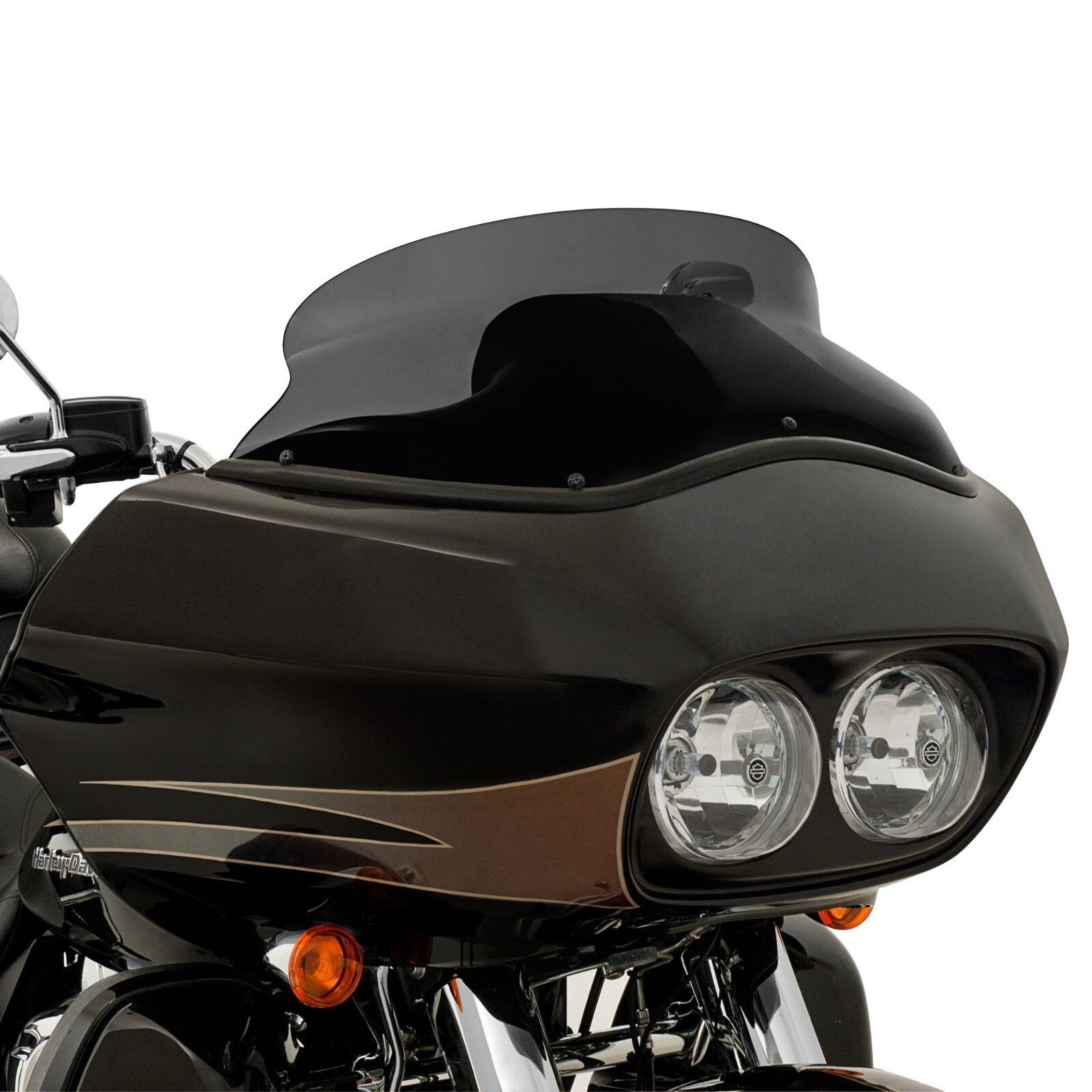 Spoiler Replacement Windshield for OE Fairings 8" - Dark Smoke - FLTR '98-'13